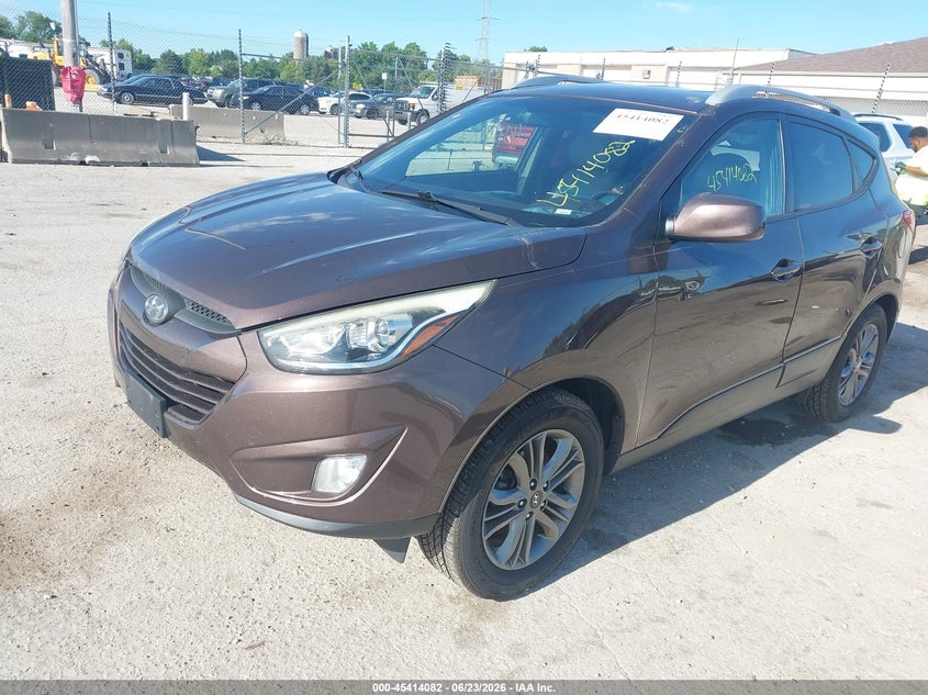 2015 Hyundai Tucson VIN KM8JUCAG6FU988937 IAAI salvage auction — RIGHT SIDE, Salvage Title, sold $25 on 2026-07-28 (photo 2)