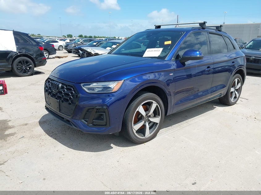2023 Audi Q5 VIN WA1EAAFY1P2117262 IAAI salvage auction — WATER/FLOOD, Salvage (Texas), sold $14,850 on 2026-07-09 (photo 2)