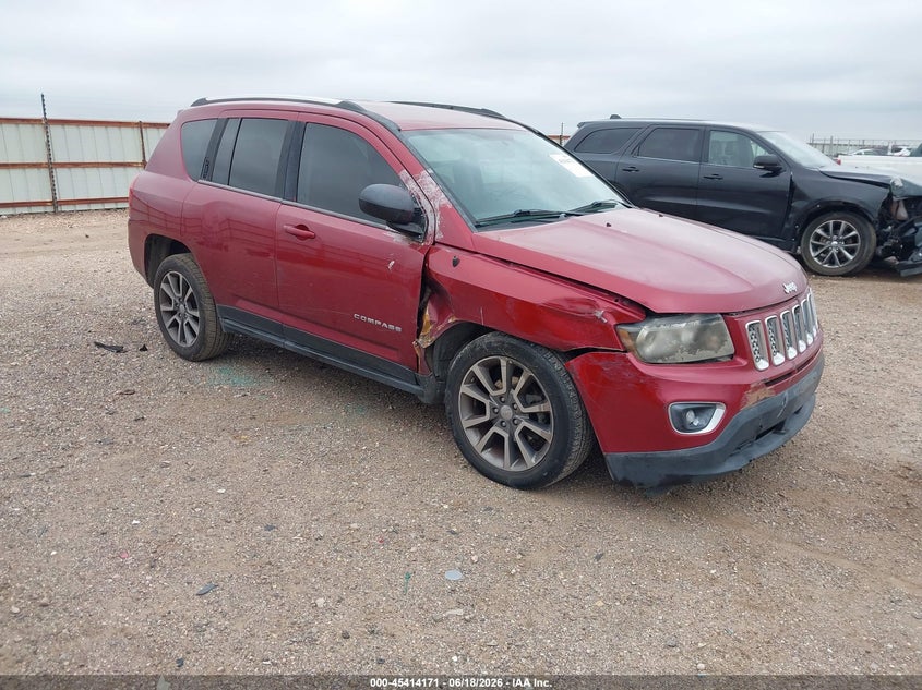 2014 Jeep Compass VIN 1C4NJCCB7ED508161 IAAI salvage auction — RIGHT FRONT, Original (Texas), sold $975 on 2026-08-24 (photo 1)