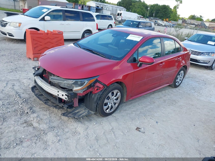 2020 Toyota Corolla VIN 5YFEPRAE6LP126695 IAAI salvage auction — FRONT END, Salvage Title, sold $925 on 2026-07-21 (photo 2)