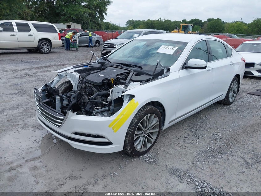 2017 Genesis G80 VIN KMHGN4JE0HU171719 IAAI salvage auction — FRONT END, Salvage Title, sold $2,200 on 2026-07-30 (photo 2)