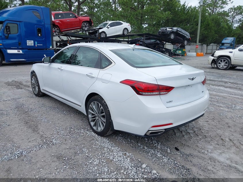 2017 Genesis G80 VIN KMHGN4JE0HU171719 IAAI salvage auction — FRONT END, Salvage Title, sold $2,200 on 2026-07-30 (photo 3)