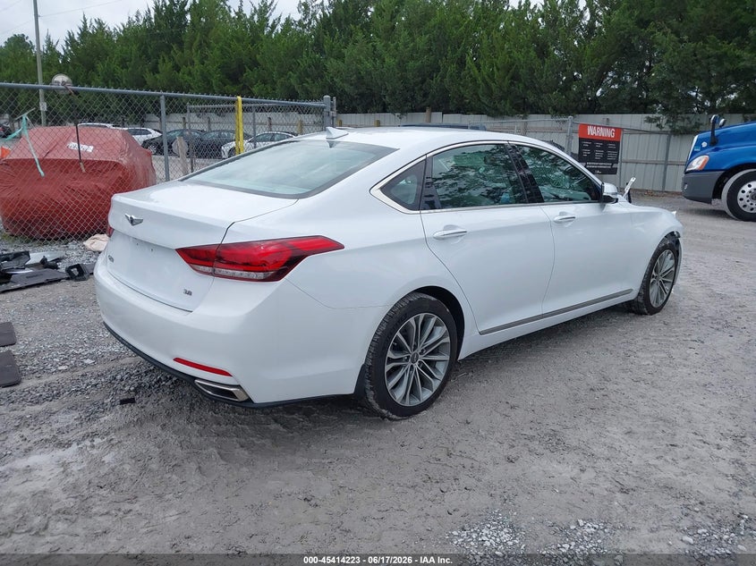 2017 Genesis G80 VIN KMHGN4JE0HU171719 IAAI salvage auction — FRONT END, Salvage Title, sold $2,200 on 2026-07-30 (photo 4)