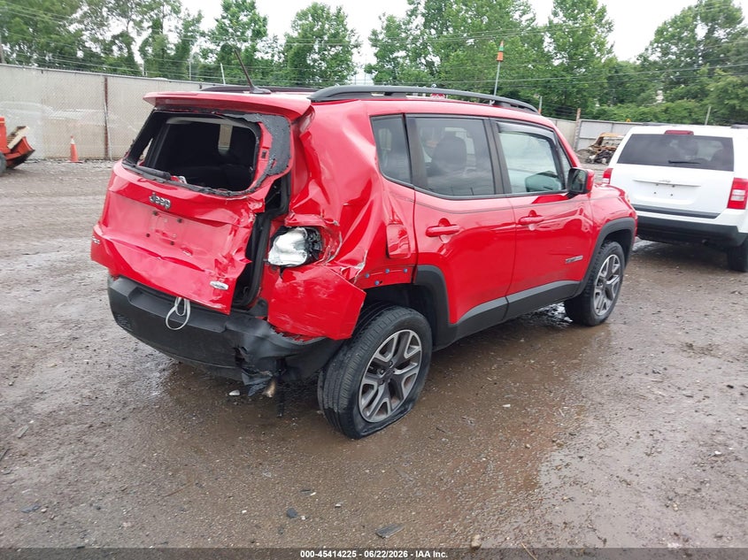 2017 Jeep Renegade VIN ZACCJBBB5HPF33004 IAAI salvage auction — REAR END, Salvage (Ohio), sold $1,150 on 2026-07-08 (photo 4)