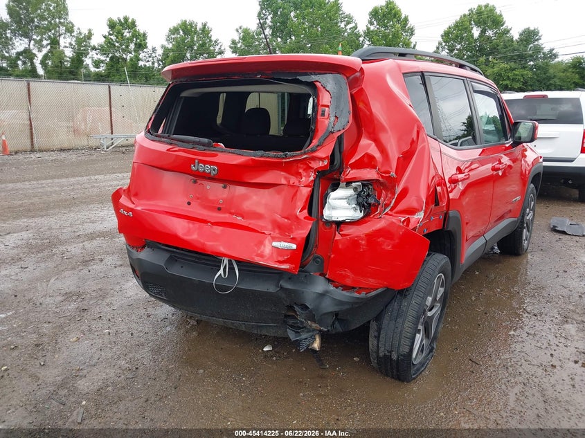 2017 Jeep Renegade VIN ZACCJBBB5HPF33004 IAAI salvage auction — REAR END, Salvage (Ohio), sold $1,150 on 2026-07-08 (photo 6)