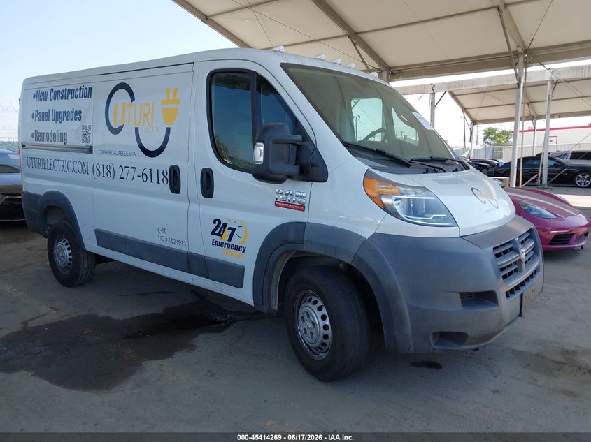 2018 Ram Promaster city VIN 3C6TRVAGXJE109724 IAAI salvage auction — LEFT SIDE, Salvage (California), sold $4,400 on 2026-07-18 (photo 1)