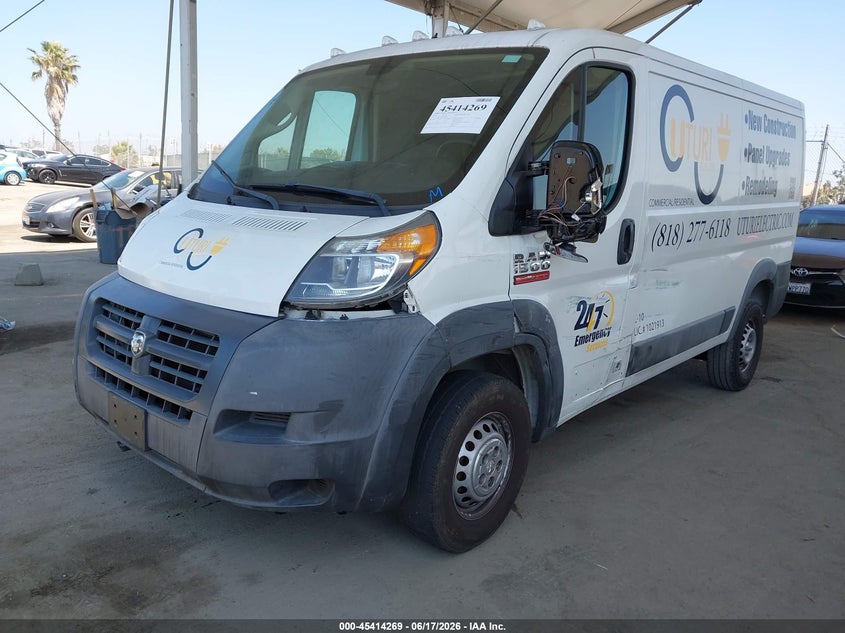 2018 Ram Promaster city VIN 3C6TRVAGXJE109724 IAAI salvage auction — LEFT SIDE, Salvage (California), sold $4,400 on 2026-07-18 (photo 2)