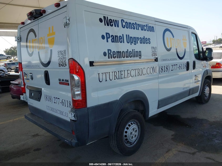 2018 Ram Promaster city VIN 3C6TRVAGXJE109724 IAAI salvage auction — LEFT SIDE, Salvage (California), sold $4,400 on 2026-07-18 (photo 4)