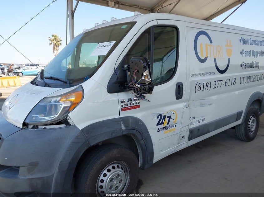 2018 Ram Promaster city VIN 3C6TRVAGXJE109724 IAAI salvage auction — LEFT SIDE, Salvage (California), sold $4,400 on 2026-07-18 (photo 6)