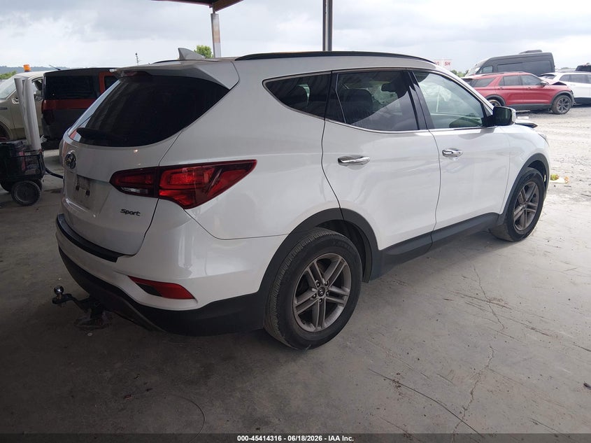 2018 Hyundai Santa fe VIN 5NMZU3LB2JH060079 IAAI salvage auction — FRONT END, Clear (Tennessee), sold $1,950 on 2026-07-23 (photo 4)