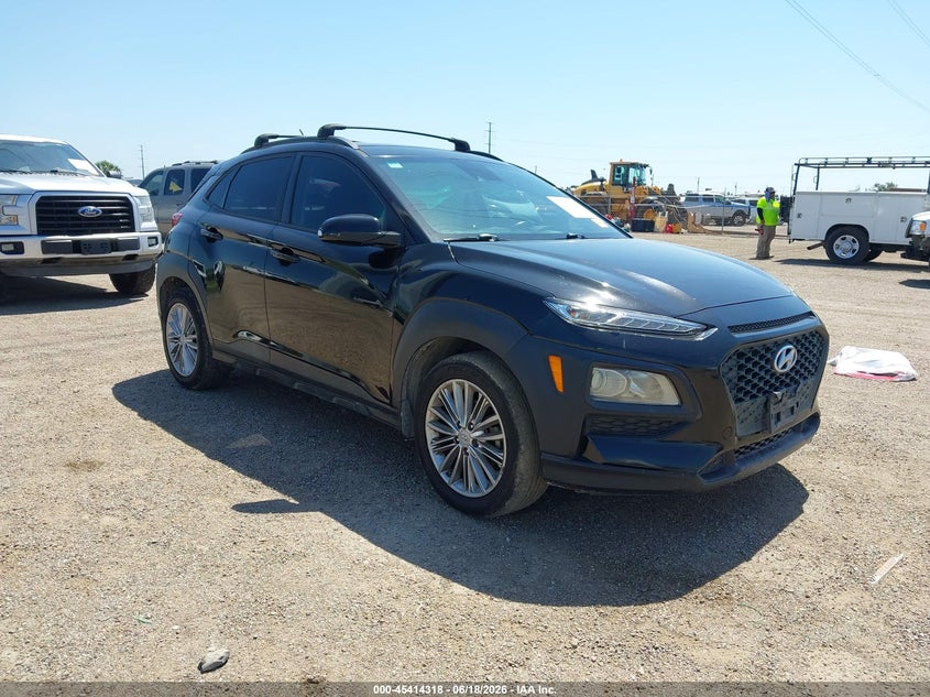 2021 Hyundai Kona VIN KM8K22AA9MU669383 IAAI salvage auction — LEFT SIDE, Salvage Title, sold $2,500 on 2026-07-28 (photo 1)
