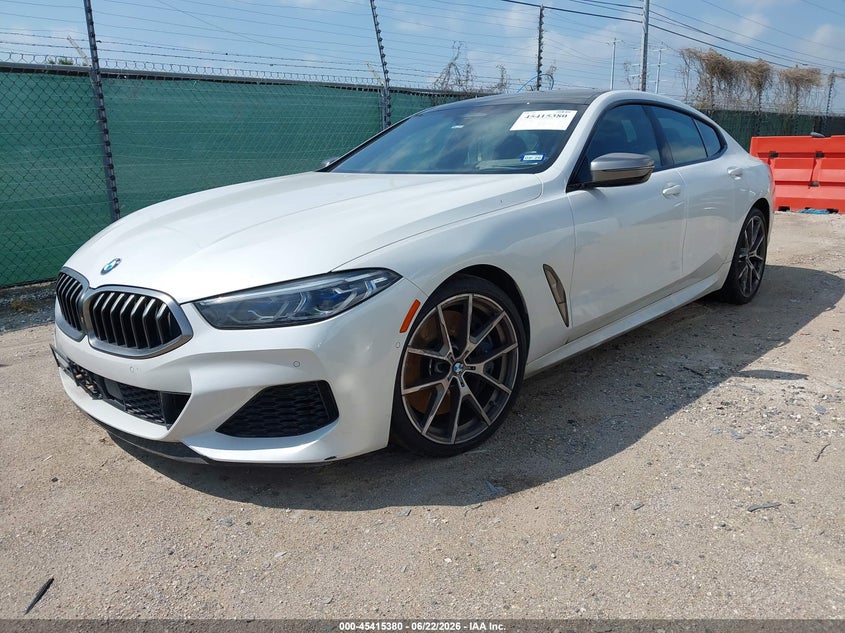 2020 BMW 8er VIN WBAGV8C05LBP48632 IAAI salvage auction — WATER/FLOOD, Salvage (Texas), sold $22,000 on 2026-07-20 (photo 2)