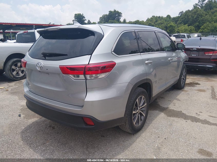 2019 Toyota Highlander VIN 5TDKZRFH4KS355978 IAAI salvage auction — FRONT END, Salvage (Louisiana), sold $8,800 on 2026-07-21 (photo 4)