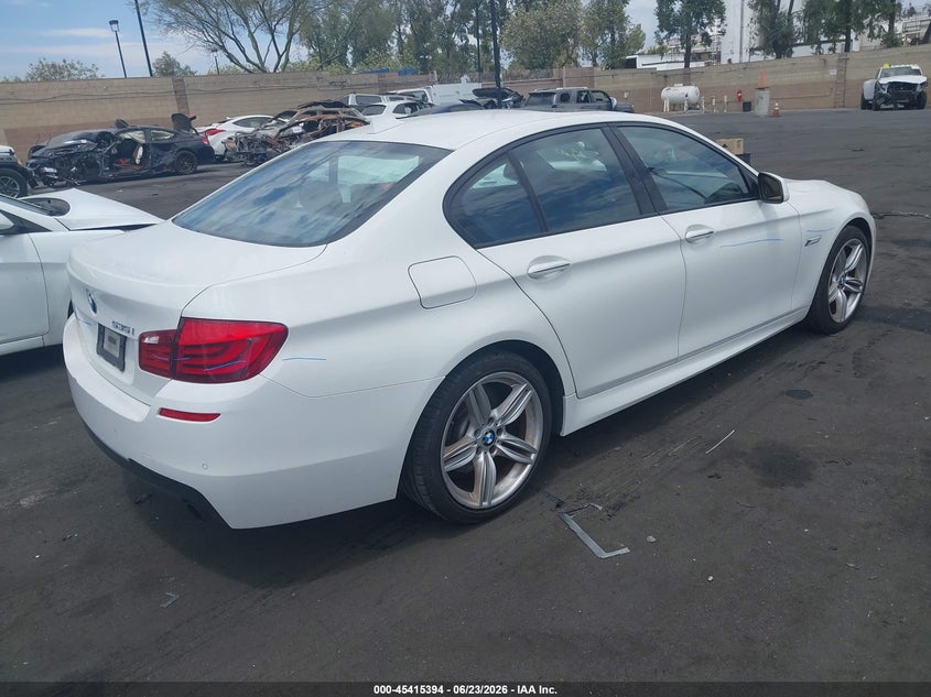 2012 BMW 5er VIN WBAFR7C59CC814745 IAAI salvage auction — VANDALISM, Salvage Certificate (California), sold $875 on 2026-07-10 (photo 4)