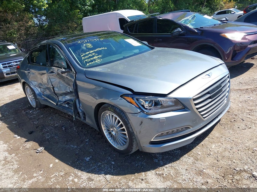 2016 Hyundai Genesis VIN KMHGN4JE2GU130085 IAAI salvage auction — RIGHT SIDE, Salvage (Indiana), sold $1,450 on 2026-07-29 (photo 1)