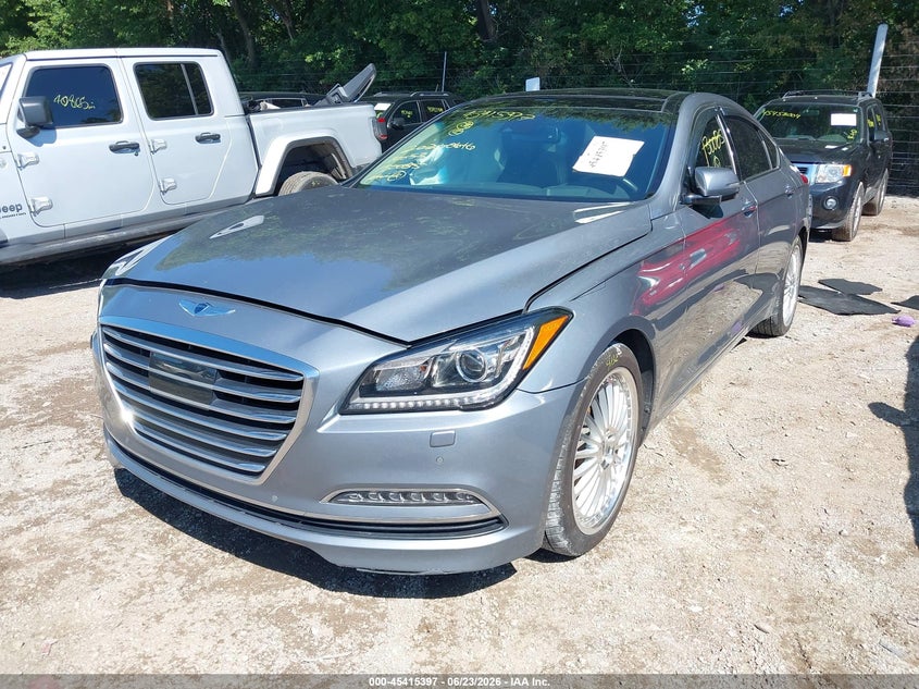 2016 Hyundai Genesis VIN KMHGN4JE2GU130085 IAAI salvage auction — RIGHT SIDE, Salvage (Indiana), sold $1,450 on 2026-07-29 (photo 2)
