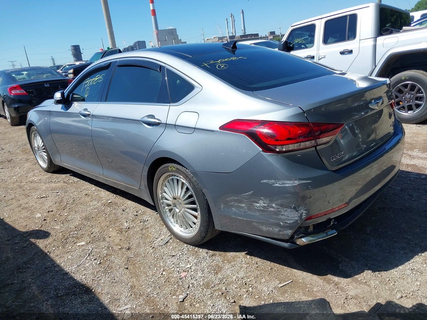2016 Hyundai Genesis VIN KMHGN4JE2GU130085 IAAI salvage auction — RIGHT SIDE, Salvage (Indiana), sold $1,450 on 2026-07-29 (photo 3)