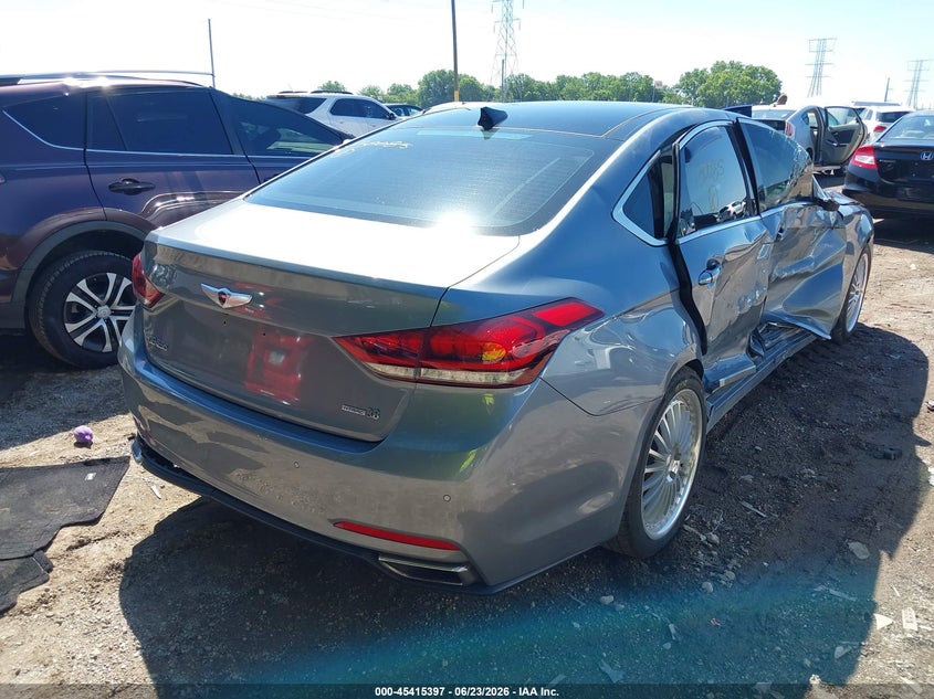 2016 Hyundai Genesis VIN KMHGN4JE2GU130085 IAAI salvage auction — RIGHT SIDE, Salvage (Indiana), sold $1,450 on 2026-07-29 (photo 4)