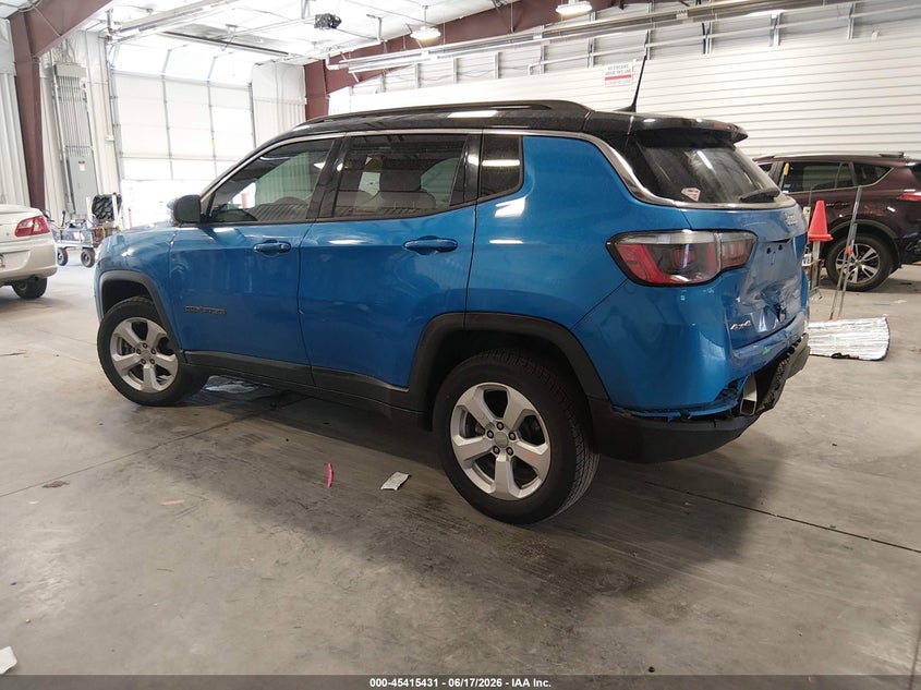 2018 Jeep Compass VIN 3C4NJDBB0JT191867 IAAI salvage auction — REAR END, Salvage (Colorado), sold $1,950 on 2026-07-31 (photo 3)