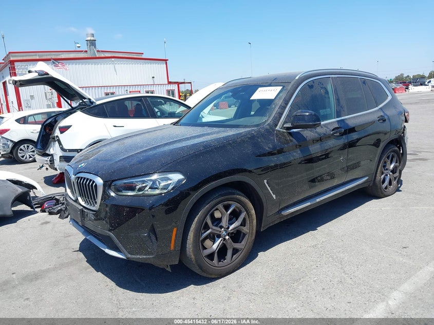 2024 BMW X3 VIN 5UX43DP0XR9U57802 IAAI salvage auction — REAR END, Salvage Title, sold $15,100 on 2026-07-16 (photo 2)