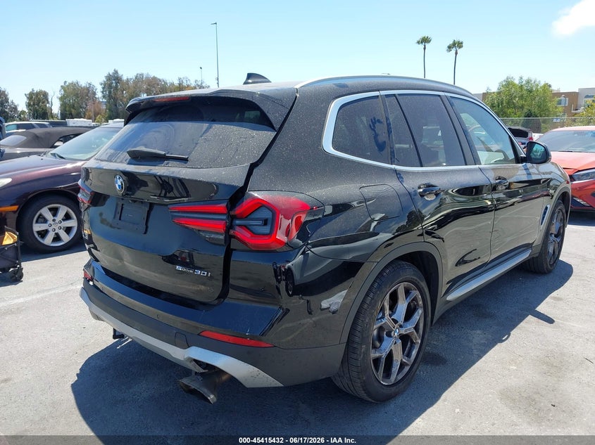 2024 BMW X3 VIN 5UX43DP0XR9U57802 IAAI salvage auction — REAR END, Salvage Title, sold $15,100 on 2026-07-16 (photo 4)