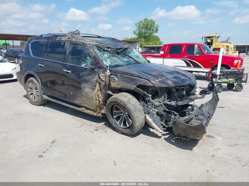 2017 Nissan Armada VIN JN8AY2ND2H9004907 IAAI salvage auction — ROLLOVER, Salvage Title, sold $1,675 on 2026-07-24 (photo 1)