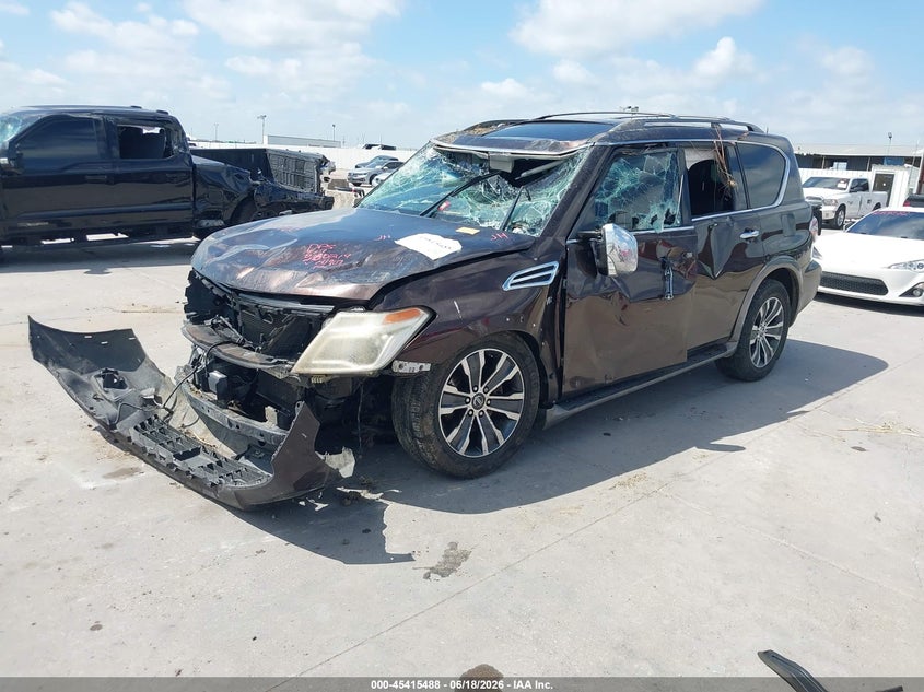 2017 Nissan Armada VIN JN8AY2ND2H9004907 IAAI salvage auction — ROLLOVER, Salvage Title, sold $1,675 on 2026-07-24 (photo 2)