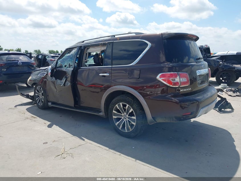 2017 Nissan Armada VIN JN8AY2ND2H9004907 IAAI salvage auction — ROLLOVER, Salvage Title, sold $1,675 on 2026-07-24 (photo 3)