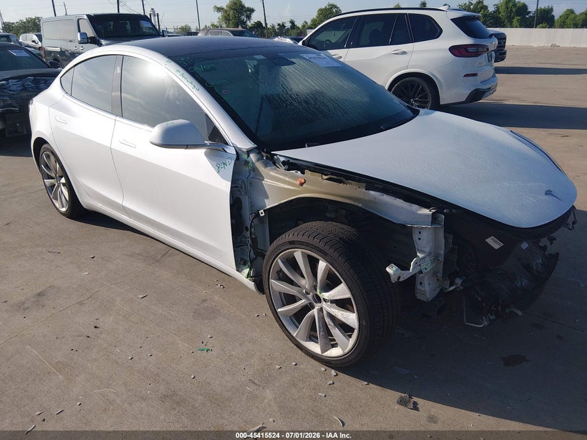2019 Tesla Model 3 VIN 5YJ3E1EA8KF315140 IAAI salvage auction — FRONT END, Original (Texas), sold $4,650 on 2026-07-29 (photo 1)