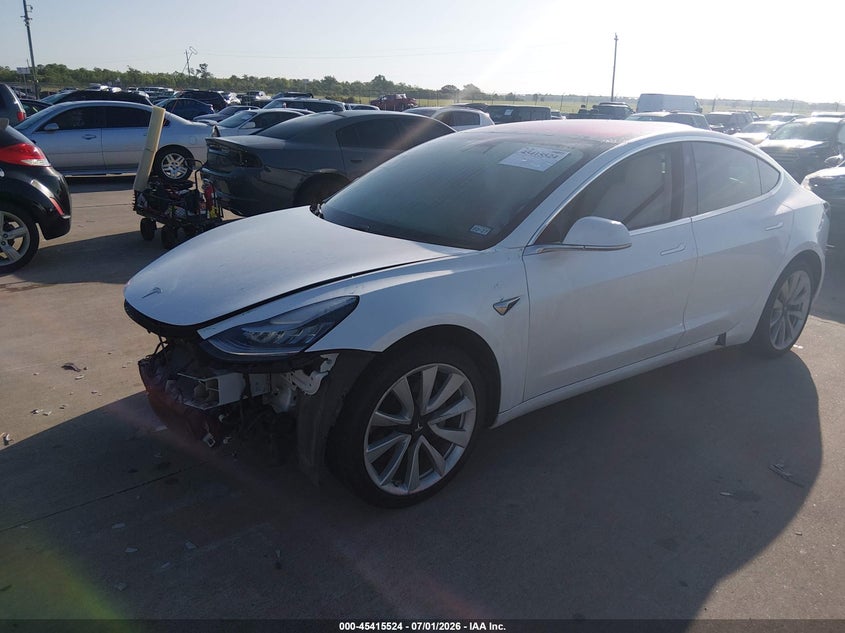2019 Tesla Model 3 VIN 5YJ3E1EA8KF315140 IAAI salvage auction — FRONT END, Original (Texas), sold $4,650 on 2026-07-29 (photo 2)