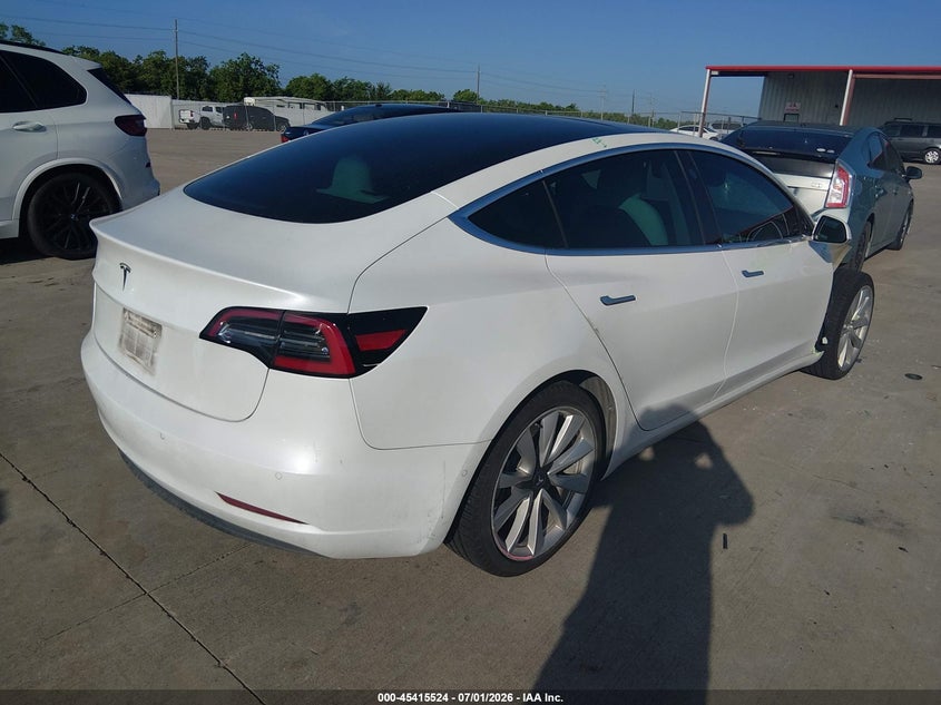 2019 Tesla Model 3 VIN 5YJ3E1EA8KF315140 IAAI salvage auction — FRONT END, Original (Texas), sold $4,650 on 2026-07-29 (photo 4)