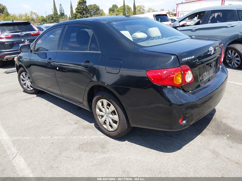 2009 Toyota Corolla VIN JTDBL40E399092720 IAAI salvage auction — NORMAL WEAR, Salvage (California), sold $575 on 2026-07-09 (photo 3)