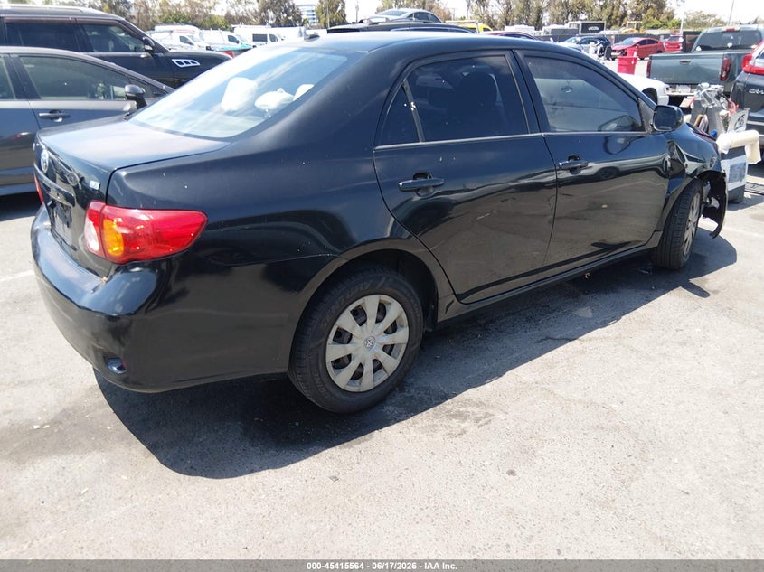 2009 Toyota Corolla VIN JTDBL40E399092720 IAAI salvage auction — NORMAL WEAR, Salvage (California), sold $575 on 2026-07-09 (photo 4)