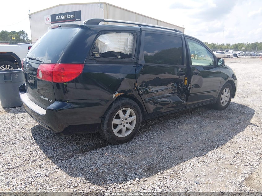 2008 Toyota Sienna VIN 5TDZK23C78S139425 IAAI salvage auction — RIGHT SIDE, Salvage (Mississippi), sold $500 on 2026-07-17 (photo 4)