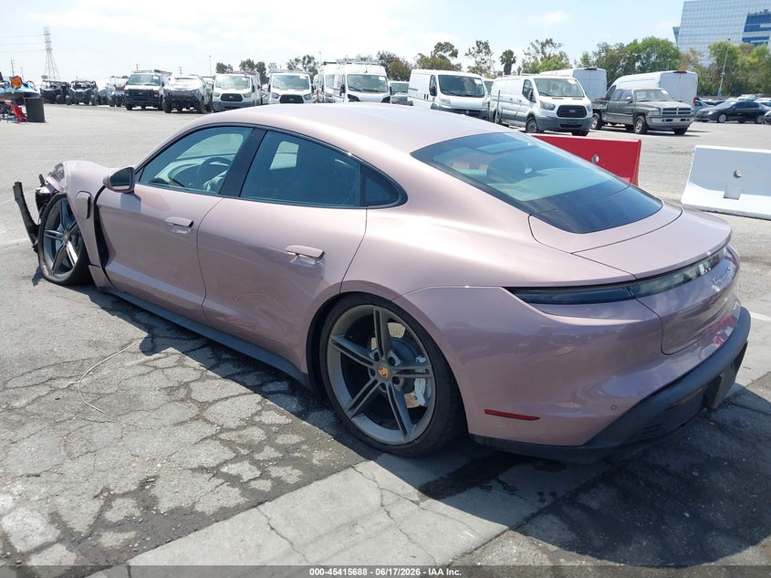 2021 Porsche Taycan VIN WP0AB2Y19MSA44499 IAAI salvage auction — LEFT FRONT, Salvage Title, sold $26,700 on 2026-08-07 (photo 3)