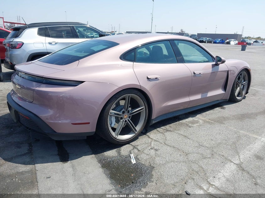 2021 Porsche Taycan VIN WP0AB2Y19MSA44499 IAAI salvage auction — LEFT FRONT, Salvage Title, sold $26,700 on 2026-08-07 (photo 4)