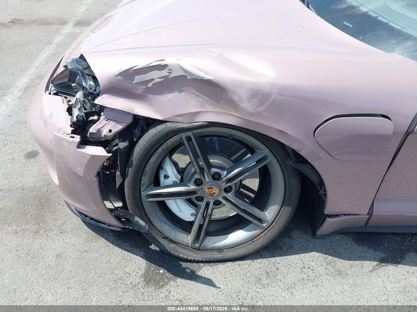 2021 Porsche Taycan VIN WP0AB2Y19MSA44499 IAAI salvage auction — LEFT FRONT, Salvage Title, sold $26,700 on 2026-08-07 (photo 6)