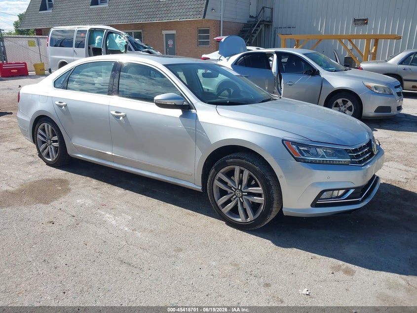 2017 Volkswagen Passat VIN 1VWCT7A37HC045613 IAAI salvage auction — FRONT END, Salvage Title, sold $2,700 on 2026-08-11 (photo 1)