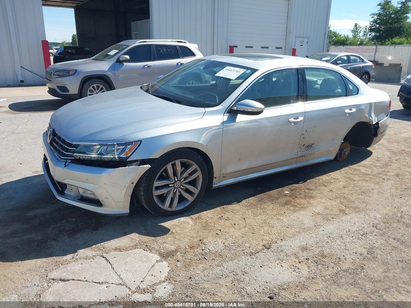 2017 Volkswagen Passat VIN 1VWCT7A37HC045613 IAAI salvage auction — FRONT END, Salvage Title, sold $2,700 on 2026-08-11 (photo 2)