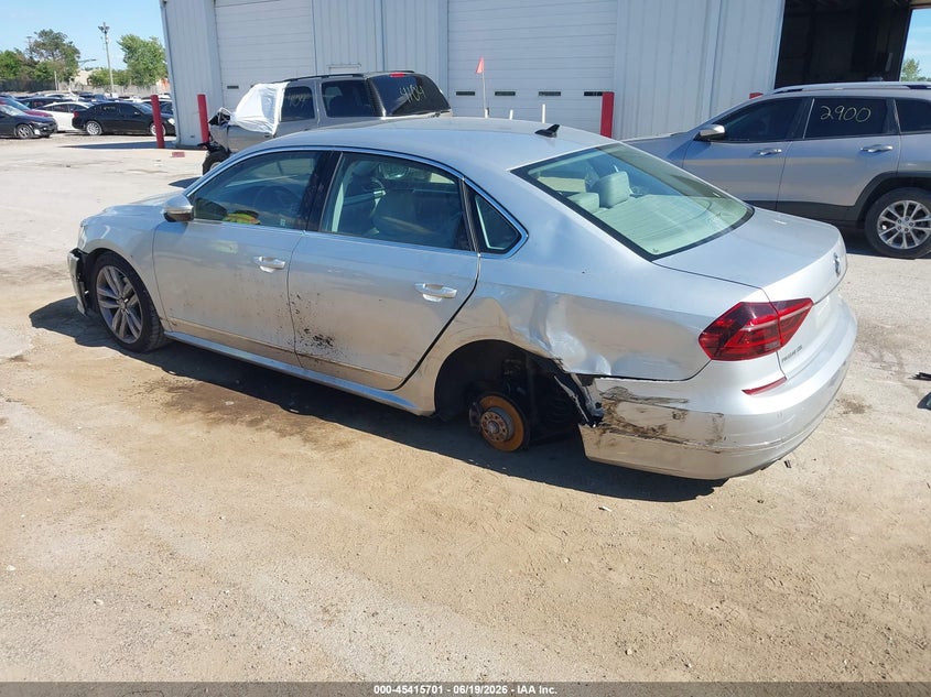 2017 Volkswagen Passat VIN 1VWCT7A37HC045613 IAAI salvage auction — FRONT END, Salvage Title, sold $2,700 on 2026-08-11 (photo 3)