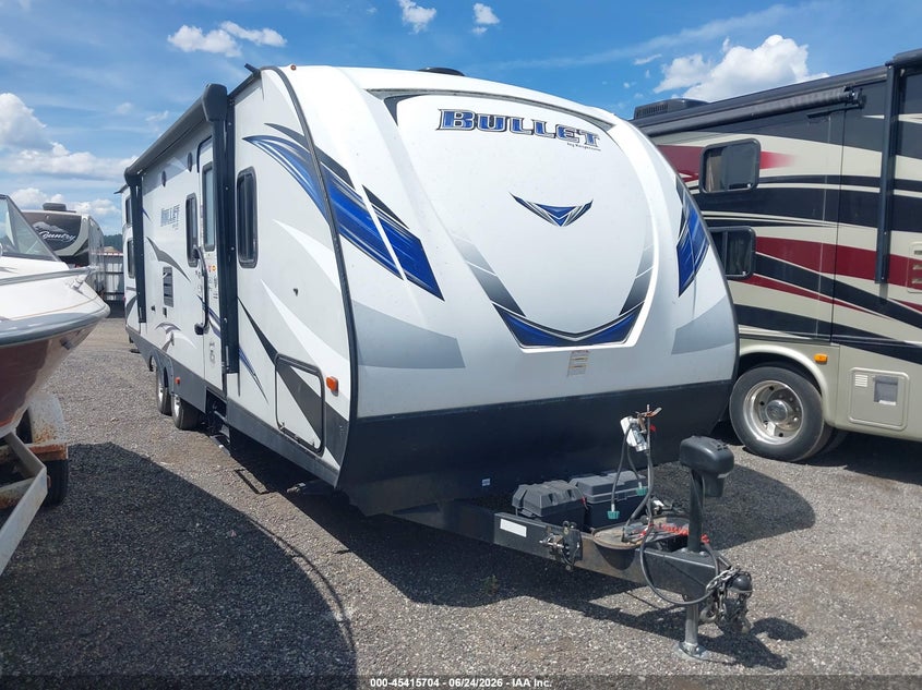 2018 Keystone rv Bullet VIN 4YDT28720JX435328 IAAI salvage auction — REAR END, Bill Of Sale (Washington), sold $7,050 on 2026-07-08 (photo 1)