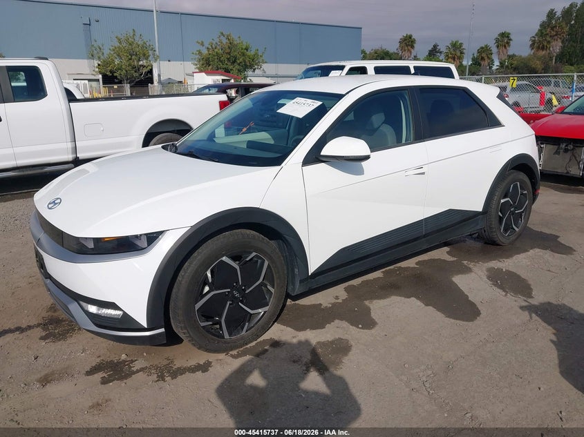 2022 Hyundai Ioniq 5 VIN KM8KM4AE0NU053047 IAAI salvage auction — REAR END, Salvage (California), sold $10,800 on 2026-07-09 (photo 2)