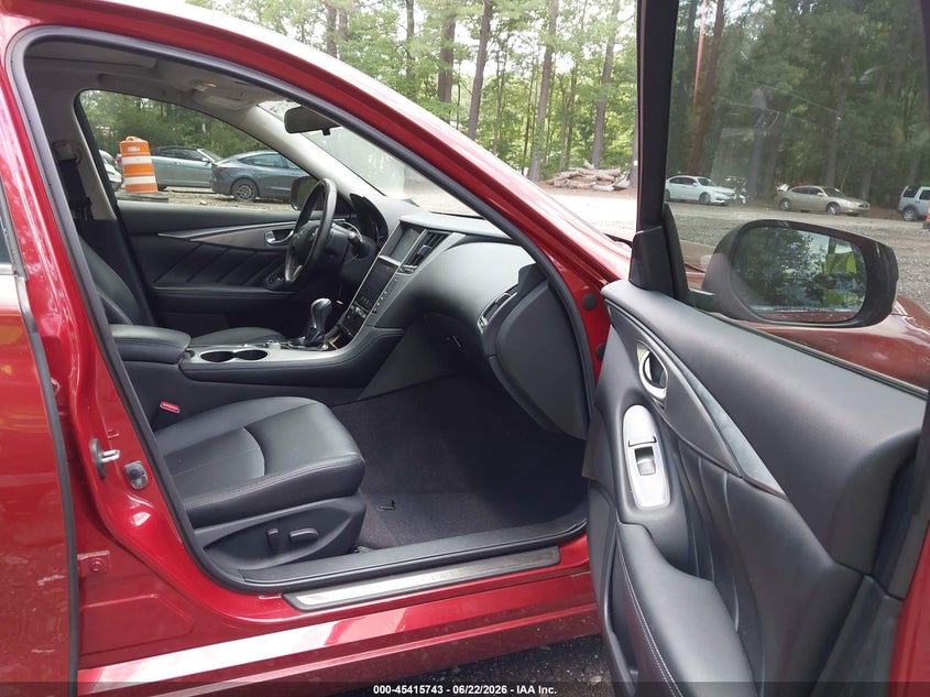 2014 Infiniti Q50 VIN JN1BV7AP5EM683203 IAAI salvage auction — LEFT FRONT, Salvage (Virginia), sold $3,450 on 2026-07-09 (photo 5)