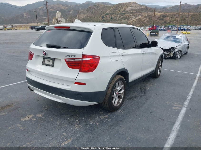 2014 BMW X3 VIN 5UXWX7C54E0E80428 IAAI salvage auction — FRESH WATER, Salvage (California), sold $725 on 2026-07-24 (photo 4)