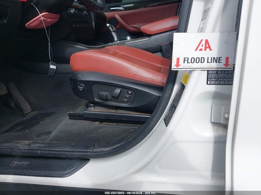 2014 BMW X3 VIN 5UXWX7C54E0E80428 IAAI salvage auction — FRESH WATER, Salvage (California), sold $725 on 2026-07-24 (photo 6)