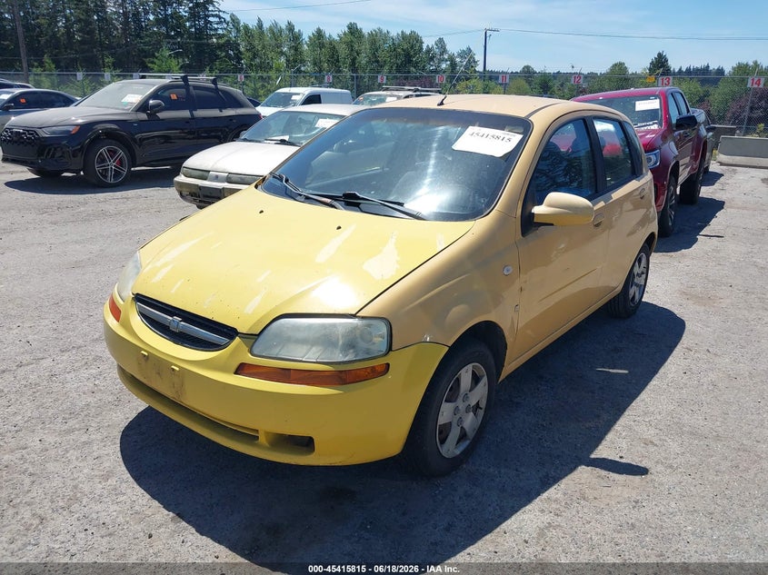 2007 Chevrolet Aveo VIN KL1TD66657B708461 IAAI salvage auction — LEFT & RIGHT, Clear (Washington), sold $375 on 2026-07-15 (photo 2)