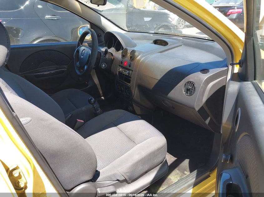 2007 Chevrolet Aveo VIN KL1TD66657B708461 IAAI salvage auction — LEFT & RIGHT, Clear (Washington), sold $375 on 2026-07-15 (photo 5)