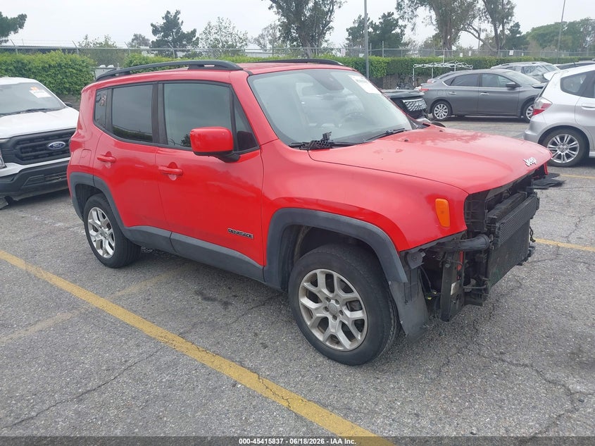 2015 Jeep Renegade VIN ZACCJBBT2FPB34699 IAAI salvage auction — FRONT END, Salvage Title, sold $850 on 2026-07-16 (photo 1)