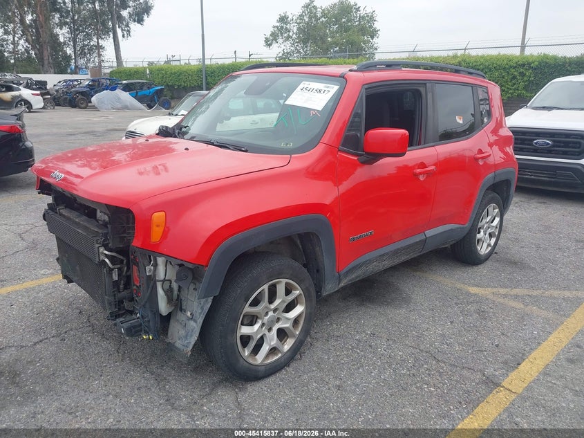 2015 Jeep Renegade VIN ZACCJBBT2FPB34699 IAAI salvage auction — FRONT END, Salvage Title, sold $850 on 2026-07-16 (photo 2)