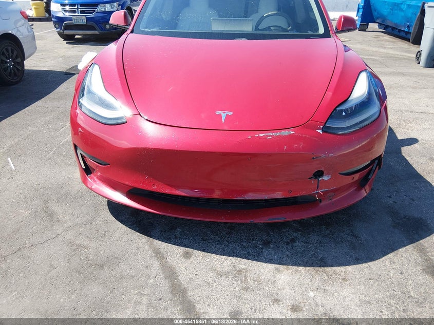 2021 Tesla Model 3 VIN 5YJ3E1EA0MF983050 IAAI salvage auction — FRONT END, Salvage Title, sold $7,600 on 2026-07-31 (photo 6)